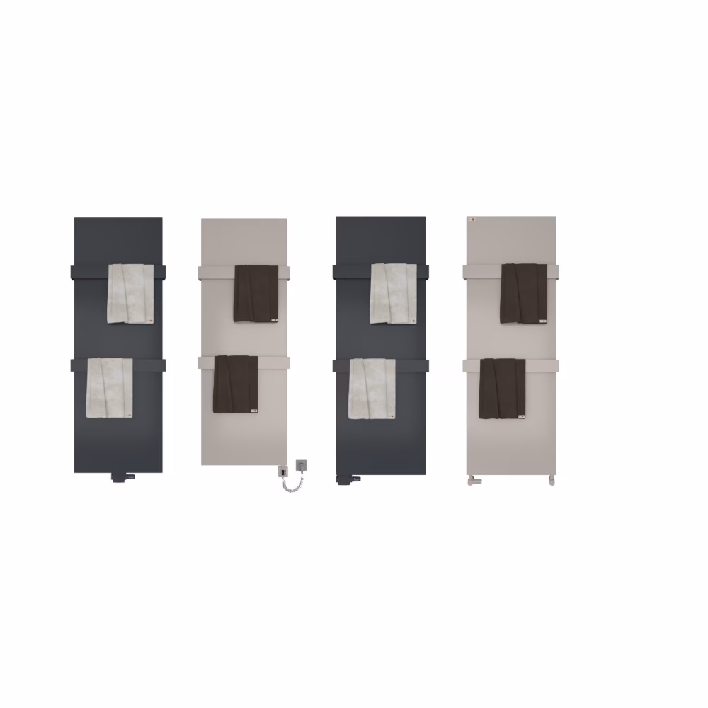 Cache-radiateur MERT Design - Cache pour ancien radiateur de salle de bain, couleur anthracite, appartenant à la catégorie des plaques de dissipation de chaleur, des bandes décoratives et des panneaux latéraux, référence 5-COVER-40x120-A