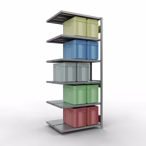 Immagine aggiuntiva dell'articolo Ripiano aggiuntivo, ripiano doppio, sistema di scaffali MULTIplus250, 2500 x 1000 x (2x400) mm (AxLxP), 2x6 ripiani, barre longitudinali, zincato Immagine aggiuntiva dell'articolo Ripiano aggiuntivo, ripiano doppio, sistema di scaffali MULTIplus250, 2500 x 1000 x (2x400) mm (AxLxP), 2x6 ripiani, barre longitudinali, zincato da ripiani doppi