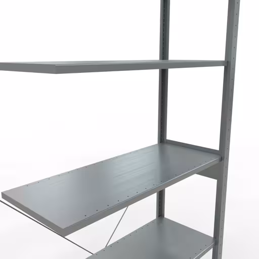 Figura n. 13 dell'articolo scaffale aggiuntivo, scaffale a scaffale, sistema a innesto MULTIplus85, 2500 x 1000 x 400 mm (AxLxP), 6 ripiani, traversa, zincato del gruppo di prodotti sistema a innesto della marca Schulte Lagertechnik