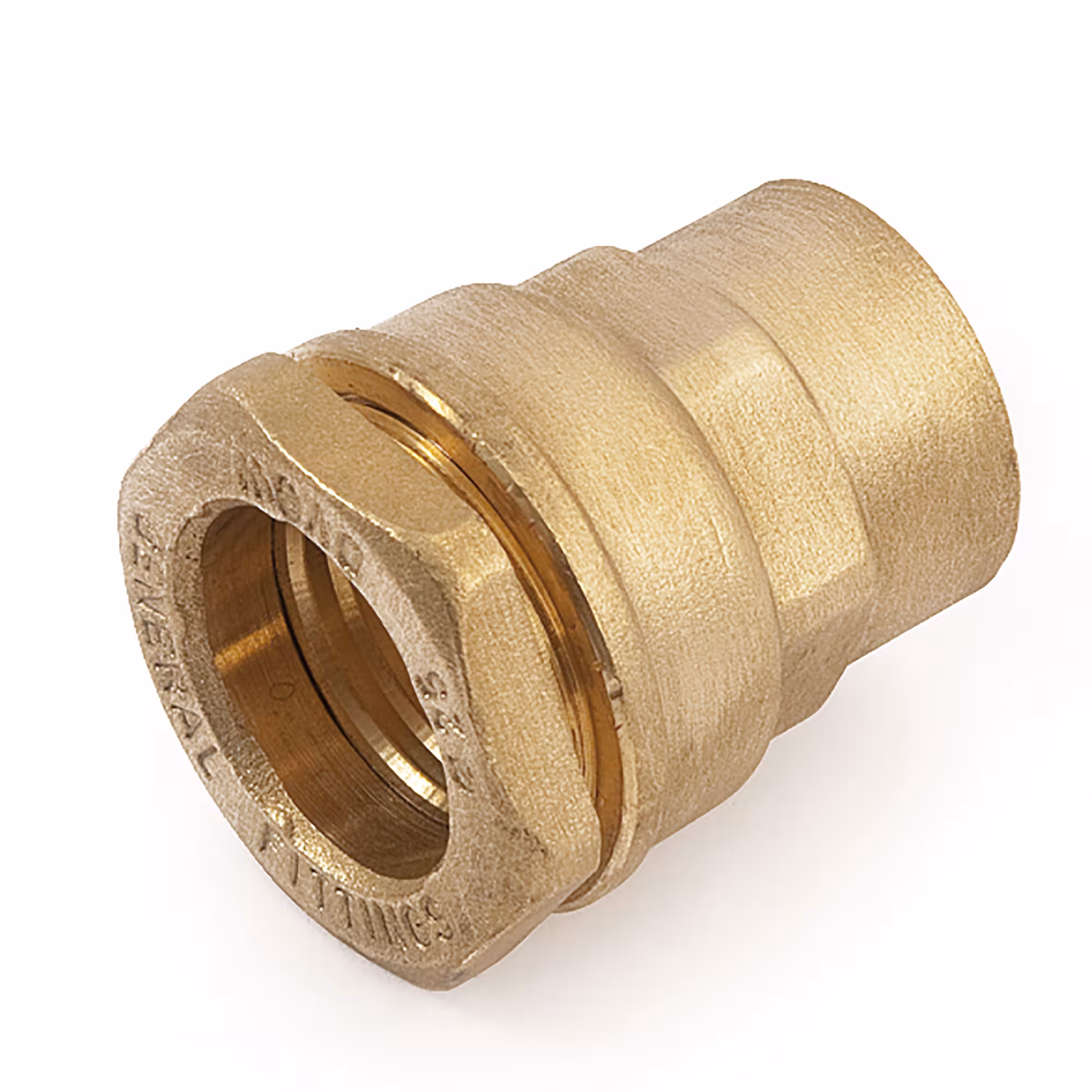 Ottone di transizione PE 63 mm x 2" IT di General Fittings Transizioni dal tubo in PE alla filettatura interna, raccordi in ottone per tubi in PE, articolo n. 480002H206300A