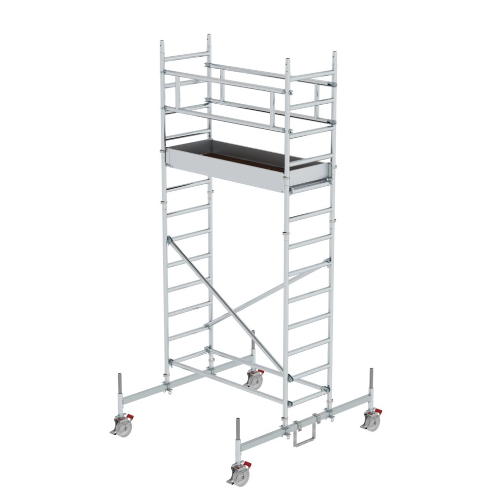 Munk Rollgerüst 0,75 x 1,80 m mit Fahrbalken Plattformhöhe 3 m von Günzburger Steigtechnik Munk Rollgerüst 0,75 x 1,80 m mit Fahrbalken aus der Kategorie Rollgerüste mit der Artikelnr. 154347