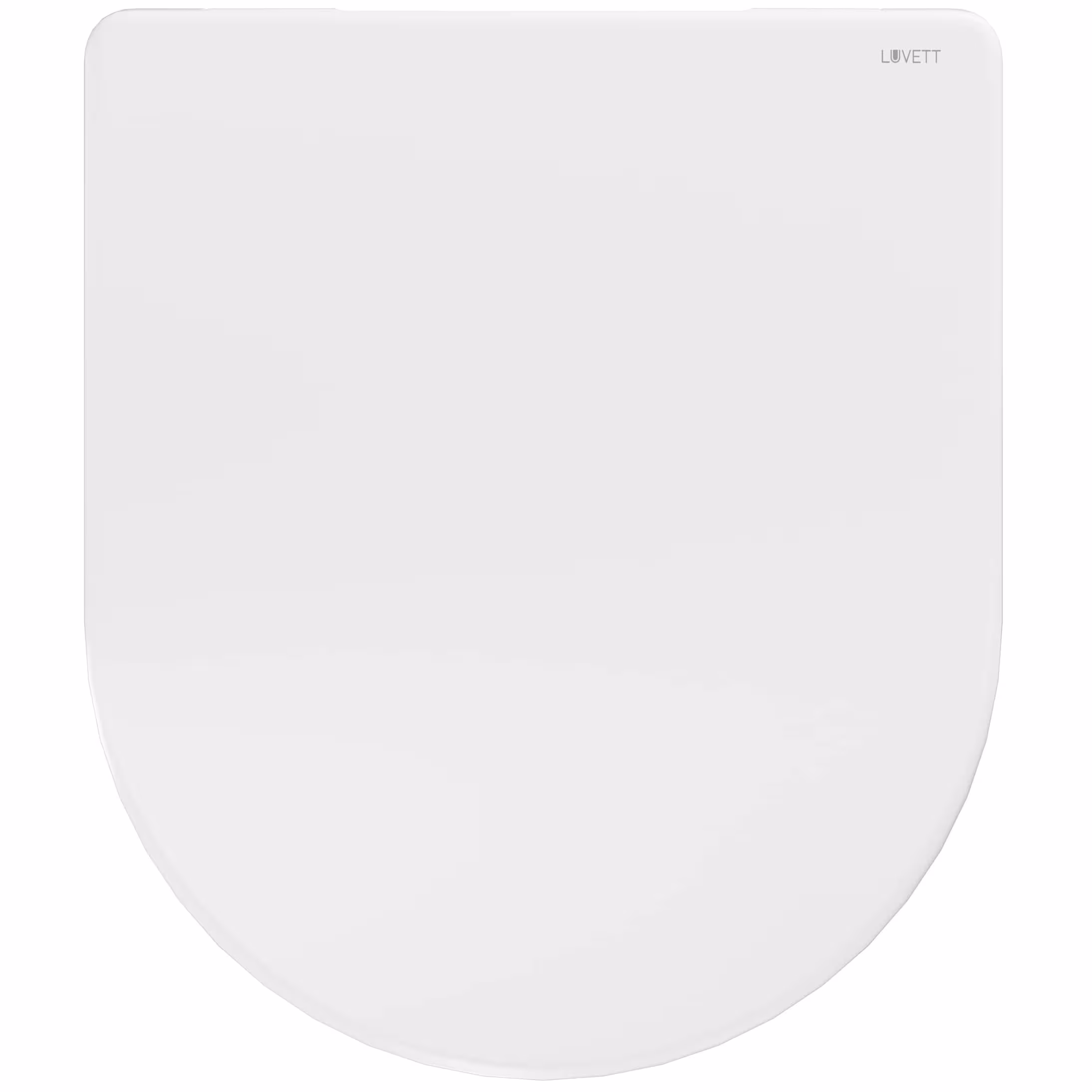 Sedile WC compatto D700 bianco forma a D con meccanismo di chiusura ammortizzata, tra gli altri ME di Starck, Laufen Pro di LUVETT con l'articolo n. 536174