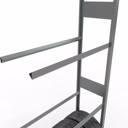 Immagine del prodotto n. 13 dell'articolo Scaffale aggiuntivo, portaruote/pneumatici, 4500 x 1000 x 400 mm, zincato, 6 livelli di stoccaggio con carico dello scomparto di 150 kg per livello Figura n. 13 dell'articolo scaffale aggiuntivo, scaffale per ruote/pneumatici, 4500 x 1000 x 400 mm, zincato, 6 livelli di stoccaggio dal gruppo di prodotti scaffali della marca Schulte Lagertechnik