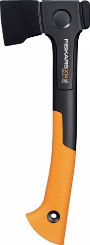 Hache universelle X14-XS, longueur 355 mm, longueur du manche 275 mm, poids 750 g, fabriquée par Fiskars. Hache universelle FISKARS de la catégorie haches et hachettes, référence 4000819592