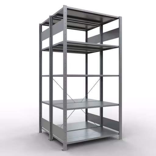 Figure n° 16 de l'article étagère de base, étagère double, système d'étagères enfichables MULTIplus150, 2000 x 1000 x (2x500) mm, 2x5 étagères, galvanisées du groupe de produits étagères de la marque Schulte Lagertechnik
