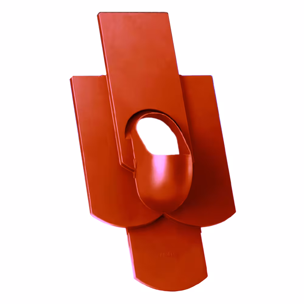 Plaque de base Vendut DN 110 pour revêtements unis unis quadruple uni 18/38cm pour revêtement double rouge de Klöber Plaque de base Vendut DN 110 pour toiture pleine plaine quadruple plaine 18/38 cm, passages de toit raides, réf. KE0060-3-0100