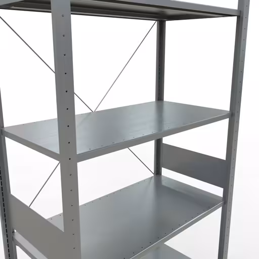 Figura n. 13 dell'articolo scaffale base, scaffale, sistema a innesto MULTIplus150, 3000 x 1000 x 500 mm (AxLxP), 7 ripiani, traversa, zincato del gruppo di prodotti sistema a innesto della marca Schulte Lagertechnik