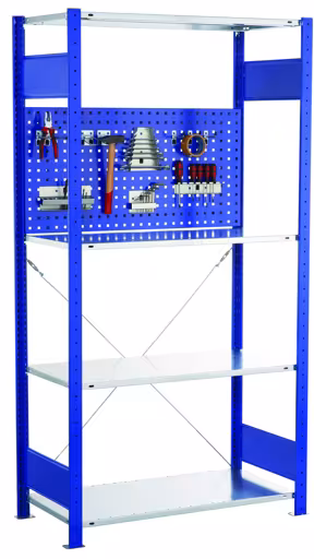 Panneau arrière perforé 500 x 1000 (H x L), bleu gentiane RAL 5010 de Schulte Lagertechnik Panneau arrière perforé 500 x 1000 (H x L), RAL 5010 bleu gentiane, accessoires, réf. 35690-B