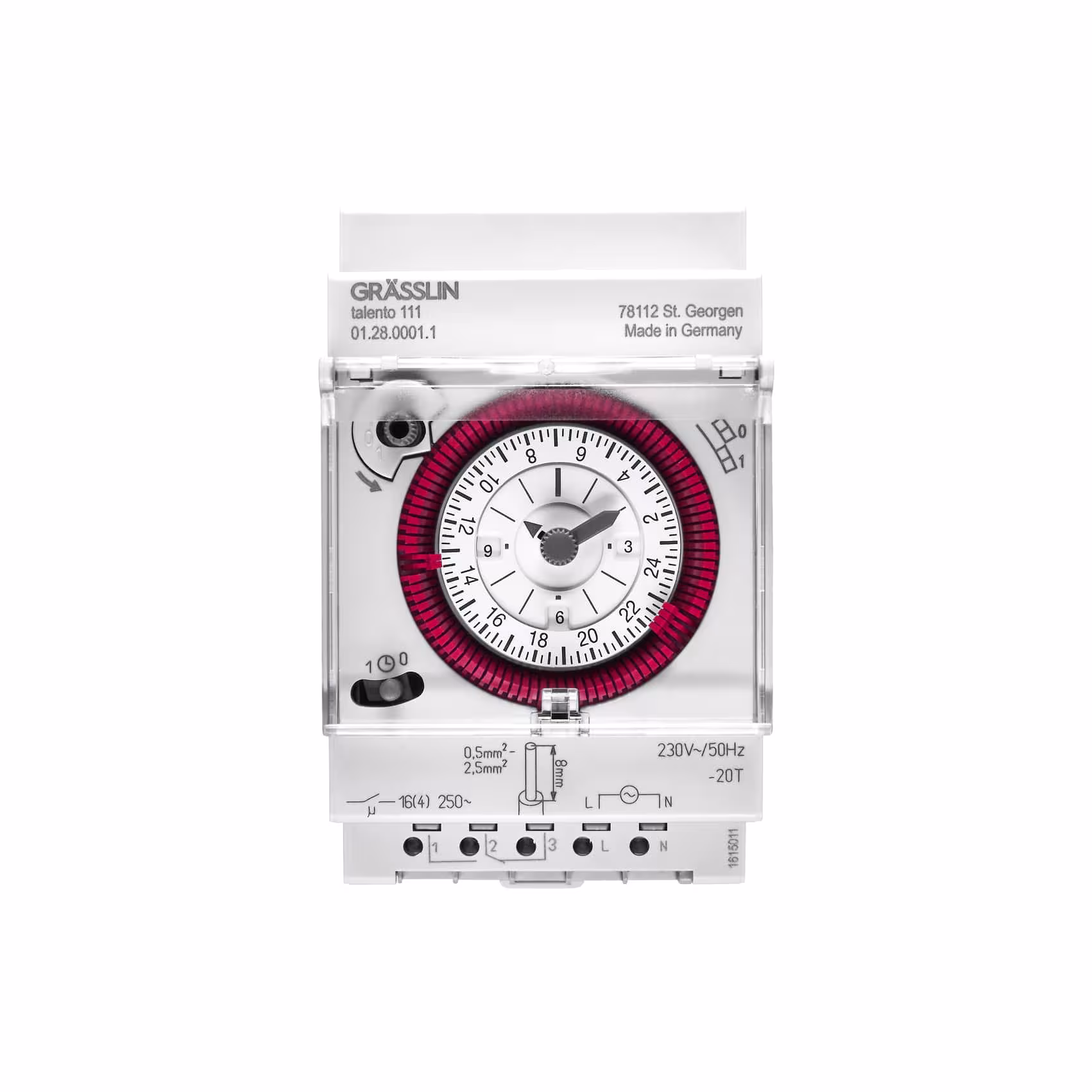 Immagine del prodotto n. 6 dell'articolo distribuzione timer talento 211 Figura n. 6 dell'articolo timer distributore talento 211 del gruppo di prodotti Installazione del marchio tecnologico Grässlin Zeitschaltung