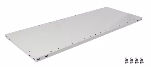 Figura n. 8 dell'articolo ripiano aggiuntivo MULTIplus150 750 x 600, RAL 7035 grigio chiaro, inclusi 4 supporti per ripiani del gruppo di prodotti Sistema a innesto della marca Schulte Lagertechnik