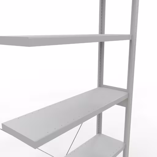 Image supplémentaire de l'article Rayonnage complémentaire, rayonnage à étagères, système enfichable MULTIplus250, 2500 x 1000 x 300 mm, 6 tablettes, traverse, RAL 7035 gris clair Image supplémentaire de l'article, étagère MULTIplus250, 2500 x 1000 x 300 mm, 6 étagères, gris clair RAL 7035