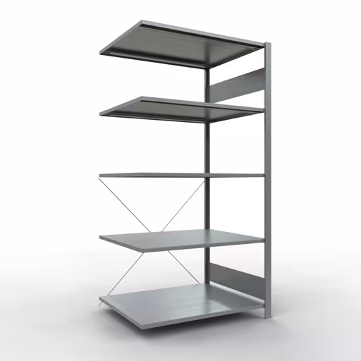 Figure n° 15 de l'article étagère complémentaire, étagère à étagères, système enfichable MULTIplus150, 2000 x 1000 x 800 mm, 5 étagères, galvanisé du groupe de produits système enfichable de la marque Schulte Lagertechnik