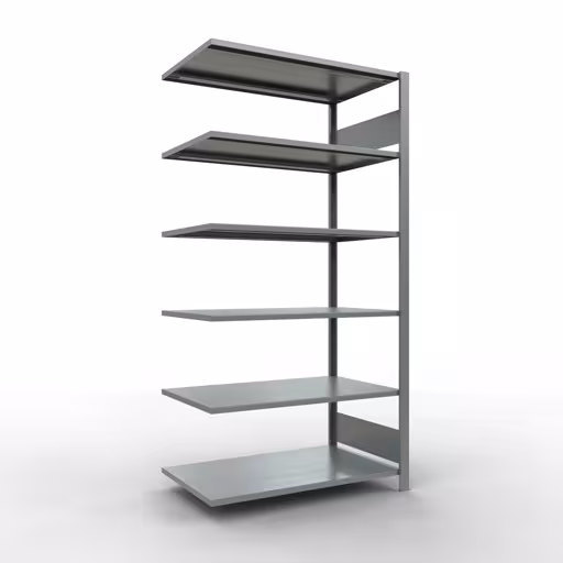 Figure n° 16 de l'article, étagère de bureau, système enfichable MULTIplus150, 2000 x 1000 x 600 mm, 6 étagères, galvanisées, sans butée centrale du groupe de produits étagères de bureau de Schulte Lagertechnik