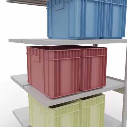, étagère double, système d'étagères MULTIplus250, 2500 x 1000 x (2x500) mm, 2x6 étagères, gris clair RAL 7035 de Schulte Lagertechnik avec le réf. 33256