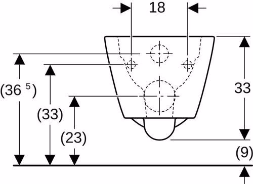 Geberit Smyle, WC sospeso, angolare, incasso a parete, senza bordi, bianco