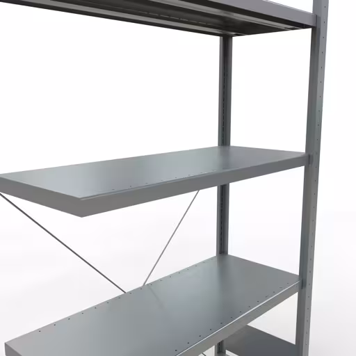 Figura n. 14 dell'articolo scaffale aggiuntivo, scaffale a scaffale, sistema a innesto MULTIplus330, 2000 x 1000 x 400 mm (AxLxP), 5 ripiani, traversa, zincato del gruppo di prodotti sistema a innesto della marca Schulte Lagertechnik