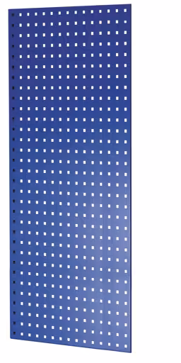 Panneau latéral en tôle perforée, 90 x 1250 x 600 mm (H x P), bleu gentiane RAL 5010 de Schulte Lagertechnik de la gamme de produits du système enfichable