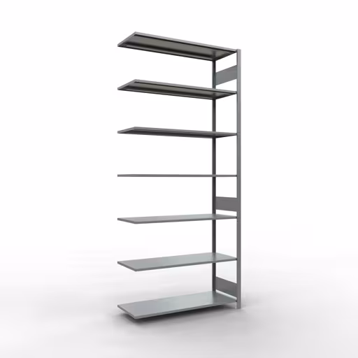 Image du produit n° 12 de l'article étagère complémentaire, étagère, système enfichable MULTIplus150, 3000 x 1300 x 500 mm, 7 étagères, galvanisé de la gamme de produits du système enfichable de Schulte Lagertechnik