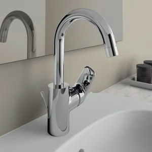 Detailbild 4039630 Miscelatore per lavabo IS Ceraflex con bocca alta e scarico a scomparsa 146 mm cromo