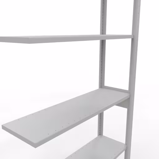 Figure n° 14 de l'article étagère complémentaire, étagère à étagères, système enfichable MULTIplus85, 2500 x 1000 x 300 mm, 6 étagères, gris clair RAL 7035 du groupe de produits système enfichable de la marque Schulte Lagertechnik