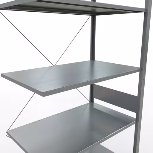 Figure n° 11 de l'article étagère complémentaire, étagère à étagères, système enfichable MULTIplus150, 3000 x 1000 x 600 mm, 7 étagères, traverse, galvanisée du groupe de produits système enfichable de la marque Schulte Lagertechnik