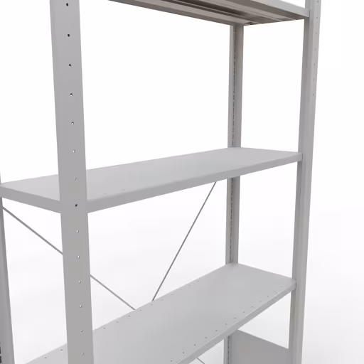 Figure n° 13 de l'article étagère de base, système d'étagères enfichables MULTIplus85, 2000 x 1000 x 300 mm, 5 étagères, traverse, gris clair RAL 7035 du groupe de produits système enfichable de la marque Schulte Lagertechnik