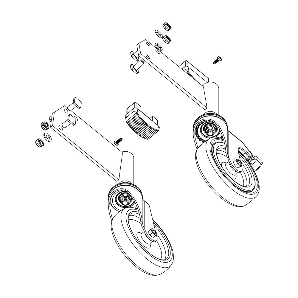 Jeu de roulettes Munk à dissipation électrique