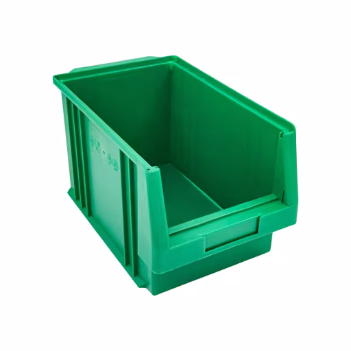 Contenitore aperto, PxLxA 345x213x200 mm, verde, polipropilene della marca Schulte Lagertechnik dal programma scaffalature a scaffale