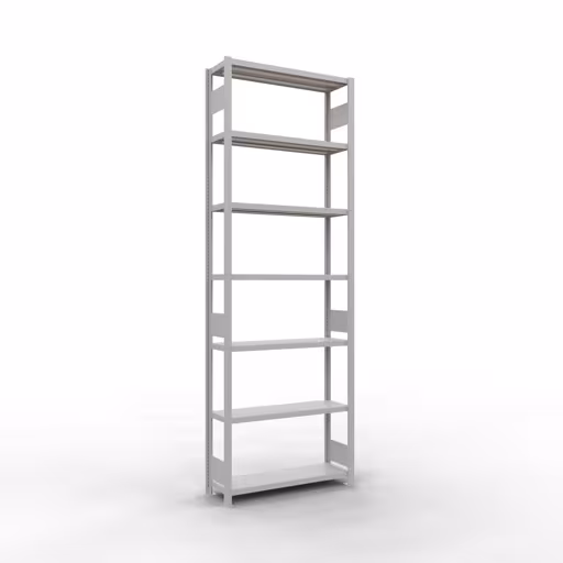 Figure n° 13 de l'article étagère de base, système d'étagères enfichables MULTIplus330, 3000 x 1000 x 300 mm, 7 étagères, gris clair RAL 7035 du groupe de produits système enfichable de Schulte Lagertechnik