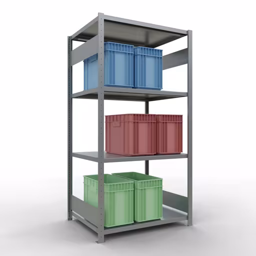 Figure n° 11 de l'article étagère de base, étagère, système enfichable MULTIplus330, 2000 x 1000 x 800 mm, 5 étagères, galvanisées du groupe de produits système enfichable de Schulte Lagertechnik
