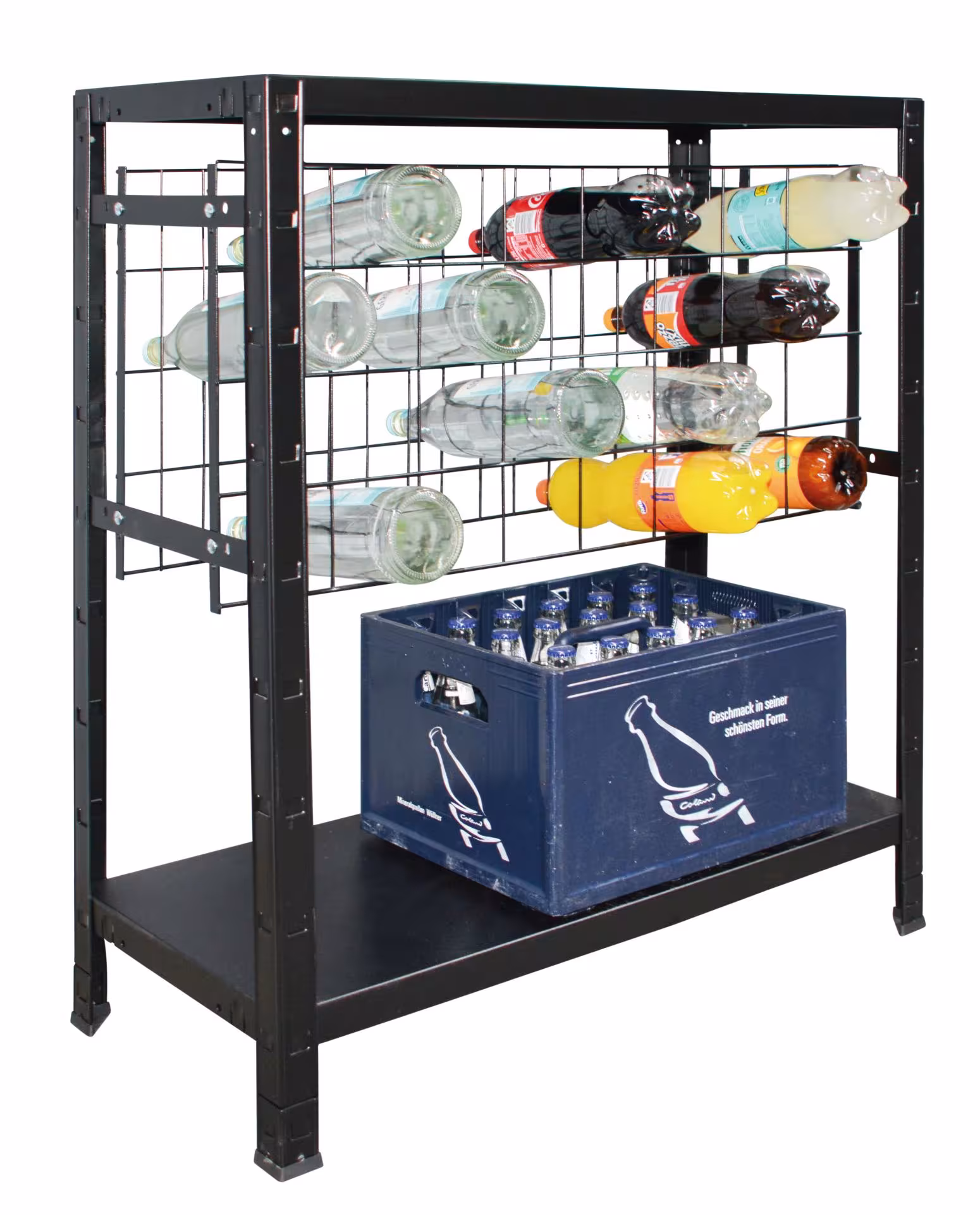 Casier à vin SCHULTE Regalwelt pour jusqu'à 32 bouteilles, 90x80x35 cm (HxLxP), noir de Schulte Regalwelt Casier à vin SCHULTE Regalwelt pour jusqu'à 32 bouteilles, 90x80x35 cm (HxLxP), noir, rangement pour boissons, réf. 118
