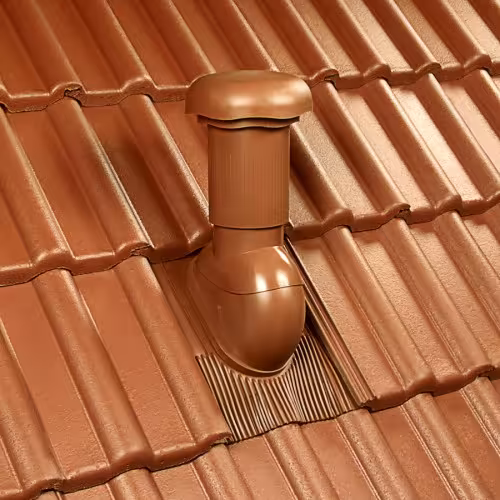 Plaque de base universelle Vendut DN 110 rouge, tablier long de la catégorie passages de toit raides avec le GTIN 4027822807163 Plaque de base universelle Vendut DN 110 tablier long de la marque Klöber de la catégorie passages de toit raides