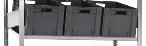 Ripiano aggiuntivo per scaffale inclinato MULTIplus150, 1300 x 600, zincato/RAL 7035 grigio chiaro della marca Schulte Lagertechnik dal programma scaffali