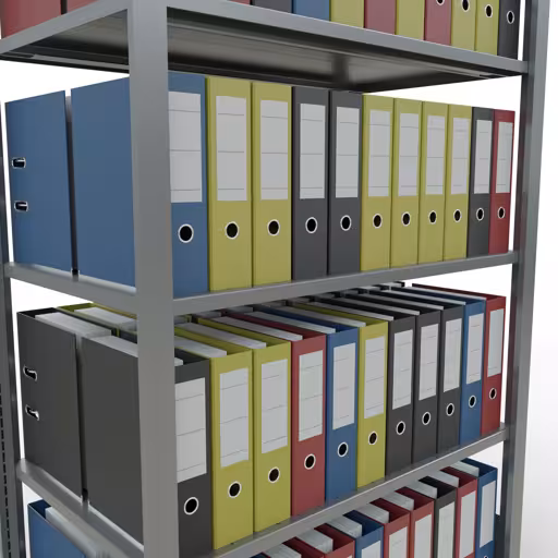 Image supplémentaire de l'article Etagère Basic, étagère de bureau, système enfichable MULTIplus150, 1800 x 1000 x 600 mm, 5 étagères, galvanisée, en système enfichable
