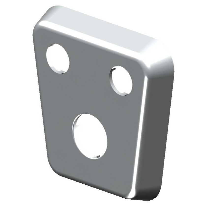 Rosace à trois trous Ortwein Original pour Sanibox 3, de la catégorie modules de connexion, référence IP065