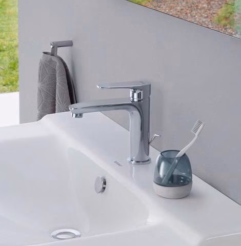 Detailbild 4039050 Duravit B.1 Einhebel-Waschtischmischer M mit Zugstange, Chrom Hansgrohe