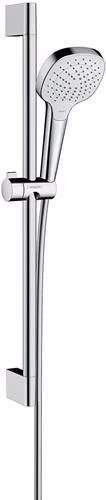 Ensemble de douche Hansgrohe CROMA SELECT E VARIO, barre de douche Unica Croma 650 mm blanc/chrome, de la catégorie Ensembles/Systèmes/Accessoires de douche, référence 6000536932