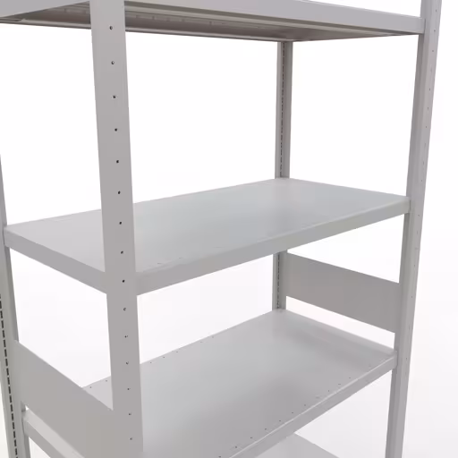 Figura n. 15 dell'articolo scaffale base, scaffale, sistema a innesto MULTIplus330, 3000 x 1000 x 500 mm (AxLxP), 7 ripiani, barre longitudinali, RAL 7035 grigio chiaro del gruppo di prodotti sistema a innesto della marca Schulte Lagertechnik