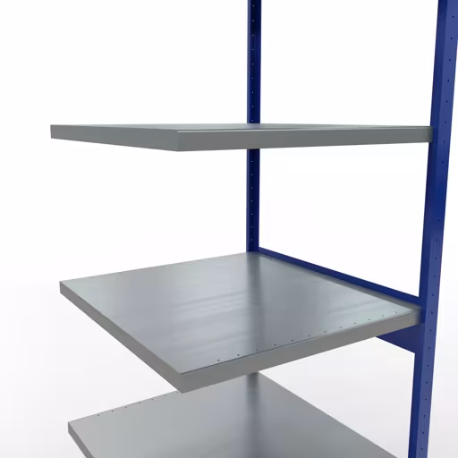 Figura n. 14 dell'articolo scaffale aggiuntivo, scaffale, sistema a innesto MULTIplus250, 2500 x 750 x 800 mm, 6 ripiani, RAL 5010 blu genziana/zincato/zincato del gruppo di prodotti sistema a innesto della marca Schulte Lagertechnik
