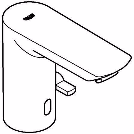 Lavabo GROHE IR electronics Bau Cosmopolitan E 36451 con miscelatore 6 volt cromato