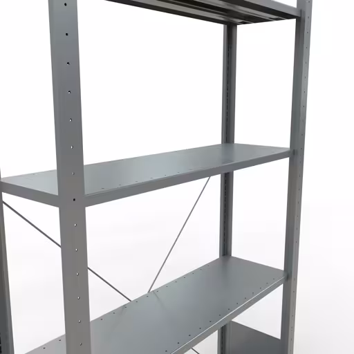 Figura n. 16 dell'articolo scaffale base, scaffale, sistema a innesto MULTIplus85, 2000 x 1000 x 300 mm (AxLxP), 5 ripiani, traversa, zincato del gruppo di prodotti sistema a innesto della marca Schulte Lagertechnik