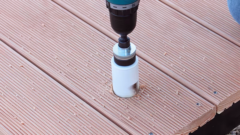 beko HM-Lochsäge Ø 44 x 65 mm, 4-teilig Holz, Veranda, Deck, Sperrholz, Hartholz