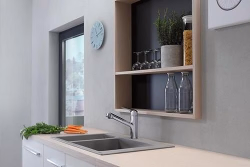 Detailbild 3996877 Hansgrohe Mitigeur d'évier 150 bec extractible M427-H150 chromé