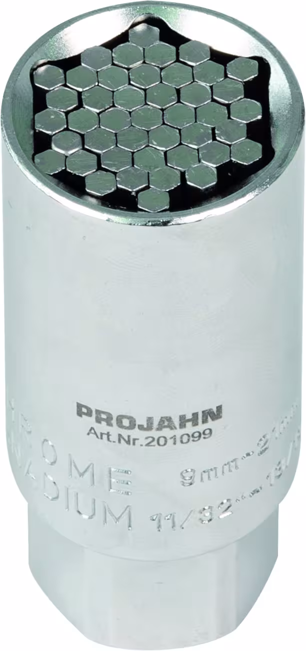 Inserto per chiave a bussola universale da 3/8" dalla categoria set di chiavi a bussola e componenti singoli con GTIN 4000146033166 Inserto per chiave a bussola universale da 3/8" della marca PROJAHN dalla gamma di utensili manuali