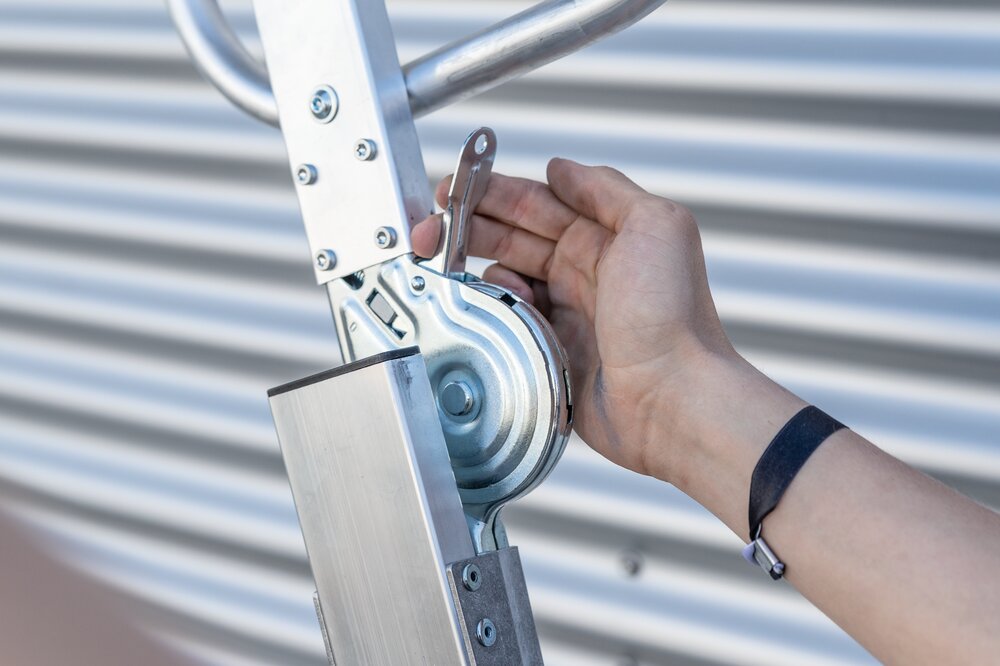 Milieubild 3812116 Échelle plate-forme Munk emboîtable avec poignées rabattables