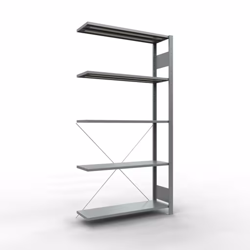 Étagère supplémentaire, étagère, système enfichable MULTIplus150, 2000 x 1000 x 300 mm, 5 étagères, galvanisé - Expressline de Schulte Lagertechnik avec le numéro d'article : 12735-K