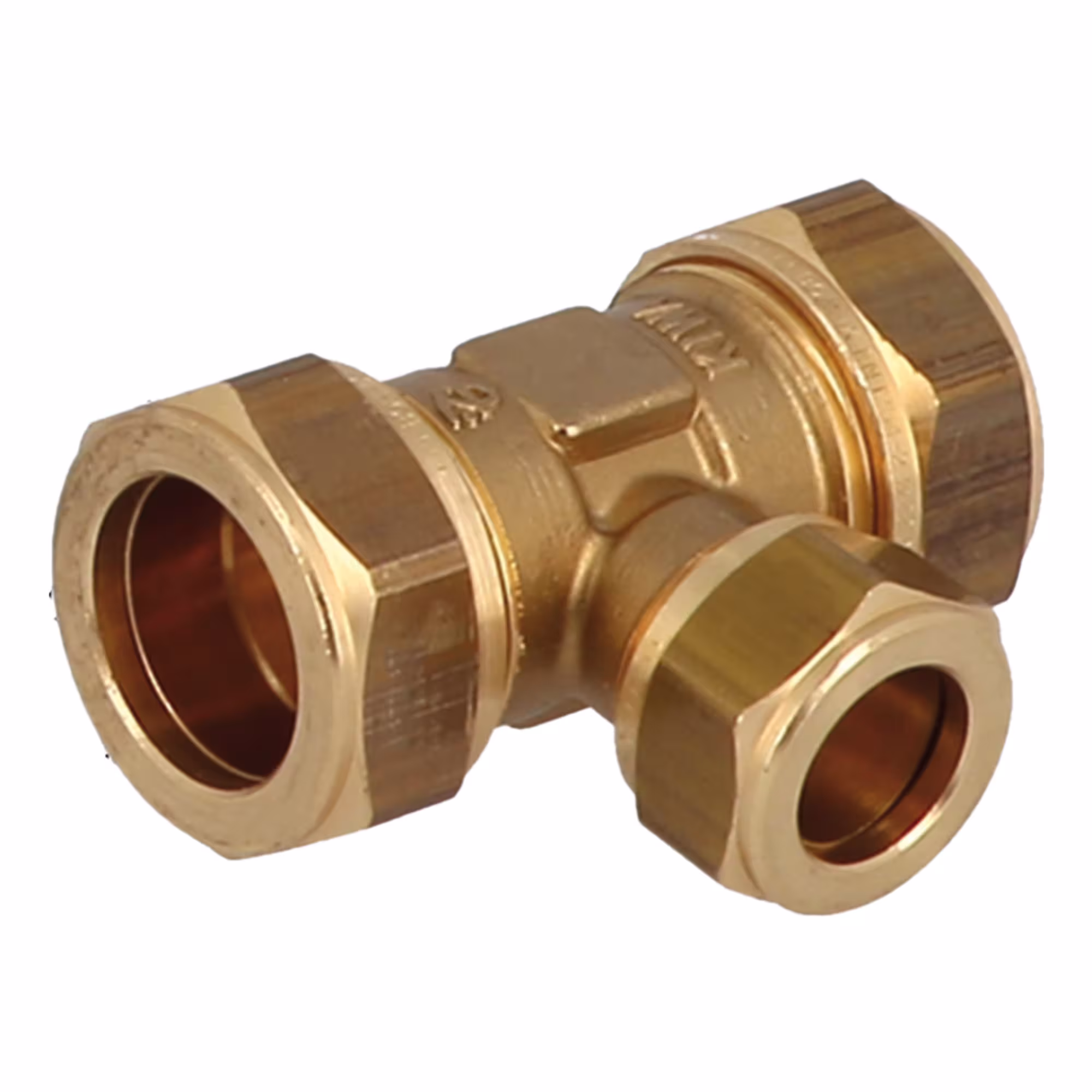 Raccordi a T ridotti, raccordo a compressione in ottone, articolo n. 1N0013H221522A