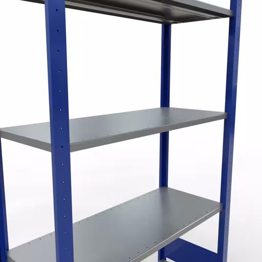 Figura n. 13 dell'articolo scaffale base, sistema a innesto per scaffale MULTIplus85, 2000 x 1000 x 400 mm (AxLxP), 5 ripiani, barre longitudinali, RAL 5010 blu genziana del gruppo di prodotti sistema a innesto della marca Schulte Lagertechnik