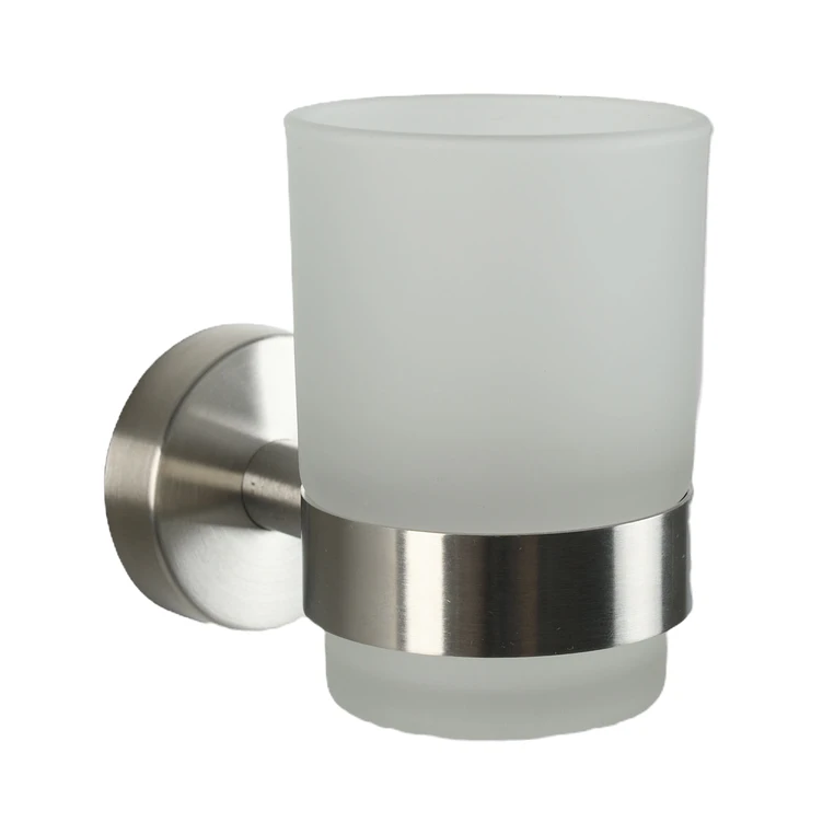 AXIAL Zahnputzbecher Edelstahl Glas - zum KLEBEN oder BOHREN aus der Kategorie Glashalter & Becher mit der Teilenummer IP2065