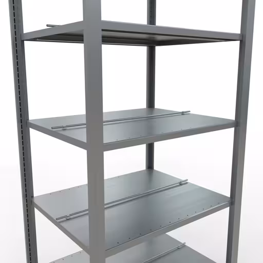Figure n° 11 de l'article étagère de base, étagère de bureau, système enfichable MULTIplus150, 2300 x 750 x 600 mm, 7 étagères, galvanisées, avec butée centrale de la gamme d'étagères de bureau de Schulte Lagertechnik